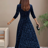 Vespera | Robe Midi Florale Élégante
