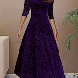 Vespera | Robe Midi Florale Élégante