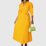 Evelina | Robe Midi Plissée Douce