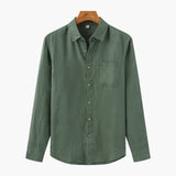 Kai | Chemise en Lin à Manches Longues Légère pour Hommes d'Été