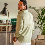 Kai | Chemise en Lin à Manches Longues Légère pour Hommes d'Été