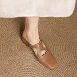 Dessa | Mules en Cuir Véritable