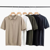 Brooks | polo en maille à manches courtes pour hommes avec demi-zip