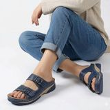 Sandales à Plateforme avec Double Boucle pour Femmes