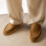Luke | Mocassin en Suède Style Vieille Argent pour Hommes