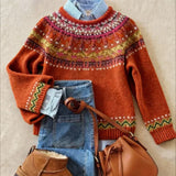 Pull Jacquard Terracotta Juliette