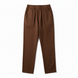 Pantalon Sarouel en Coton pour Femme avec Taille Élastique et Poches Latérales