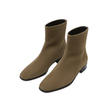 Bottines Femme Élégantes à Talon Haut et Bout Carré