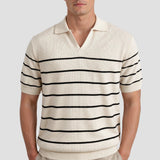 Polo pour hommes à rayures avec manches courtes – Intemporel &amp; Polyvalent