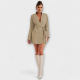 Zélia - Robe Blazer avec Décolleté en V