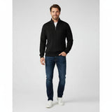Pull Tricoté™ à Zip Demi | Mélange de Laine | Moderne et Confortable