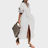 Marlene - Robe en lin de coton