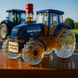 Bouteille classique de whisky en forme de tracteur New Holland T7