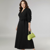 Evelina | Robe Midi Plissée Douce
