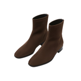 Bottines Femme Élégantes à Talon Haut et Bout Carré