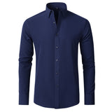 Benjamin | Chemise d'affaires classique ajustée à manches longues extensible