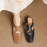 Dessa | Mules en Cuir Véritable
