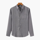 Kai | Chemise en Lin à Manches Longues Légère pour Hommes d'Été