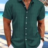 Owen | Chemise d'Été à Manches Courtes Coupe Relaxée Rayée