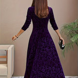 Vespera | Robe Midi Florale Élégante