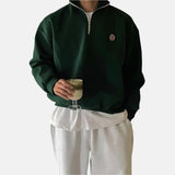 Casual™ Sweat à Col Zippé pour Hommes | Sportif et Confortable | Parfait pour Chaque Jour