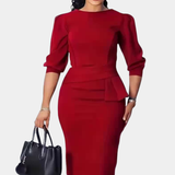 Cláudia | Robe Midi avec Dentelle Raffinée