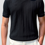 T-shirt Rayé O-Cou Classique Heavy Oude Geld