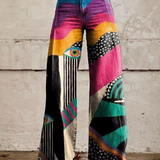 Talia - Pantalons Flare Boho Chic