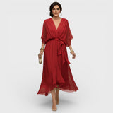 Arabella | Robe Silhouette Fluide avec Décolleté en V