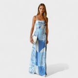 Marta - Robe Longue Brise Bleue