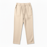 Pantalon Sarouel en Coton pour Femme avec Taille Élastique et Poches Latérales