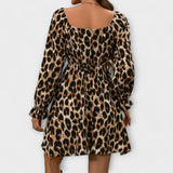Catarina - Robe courte à imprimé léopard
