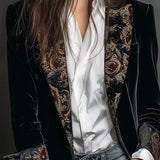 Josephine | Blazer Slim Fit Imprimé Baroque