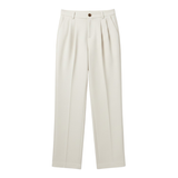 Pantalon large taille haute pour femme coupe ample bureau et décontracté