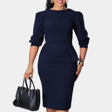 Cláudia | Robe Midi avec Dentelle Raffinée