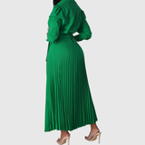 Evelina | Robe Midi Plissée Douce