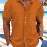 Owen | Chemise d'Été à Manches Courtes Coupe Relaxée Rayée