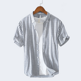 Anton | Chemise d'été pour hommes avec motif rayé