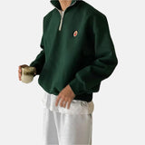 Casual™ Sweat à Col Zippé pour Hommes | Sportif et Confortable | Parfait pour Chaque Jour