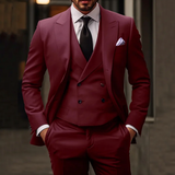 Costume 3 pièces – Blazer Élégant, Gilet et Pantalon pour Occasions Formelles