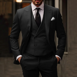 Costume 3 pièces – Blazer Élégant, Gilet et Pantalon pour Occasions Formelles