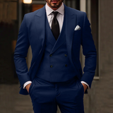 Costume 3 pièces – Blazer Élégant, Gilet et Pantalon pour Occasions Formelles