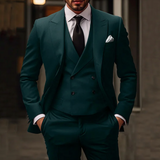 Costume 3 pièces – Blazer Élégant, Gilet et Pantalon pour Occasions Formelles