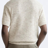 Polo en tricot décontracté au look vintage