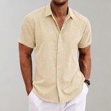 Lucas | Chemise d'Été à Manches Courtes avec Fine Texture