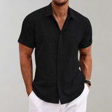 Lucas | Chemise d'Été à Manches Courtes avec Fine Texture