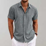 Lucas | Chemise d'Été à Manches Courtes avec Fine Texture