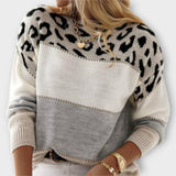 Joana - Pull décontracté avec motif léopard