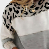 Joana - Pull décontracté avec motif léopard