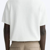 Polo en tricot classique en blanc